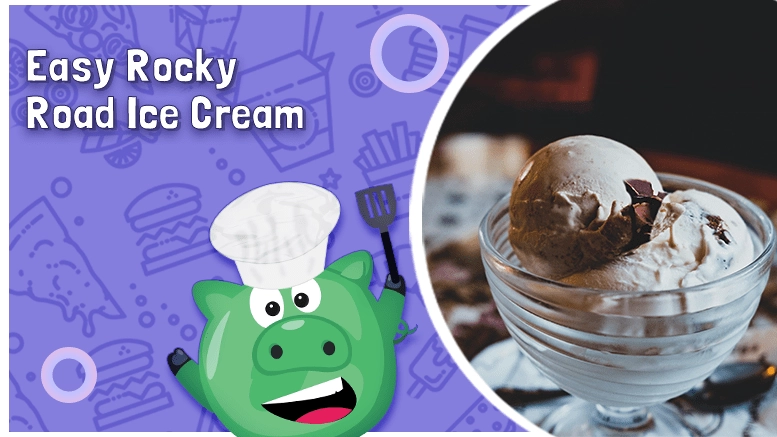Easy Rocky Road Ice Cream