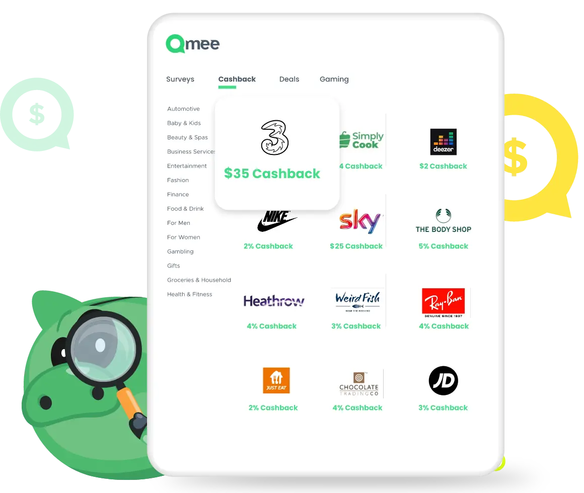 Qmee – Paid Online Surveys - Shop to earn real cash rewards 