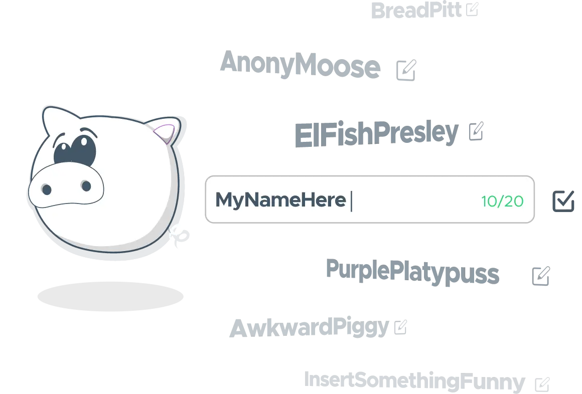Choosing a username