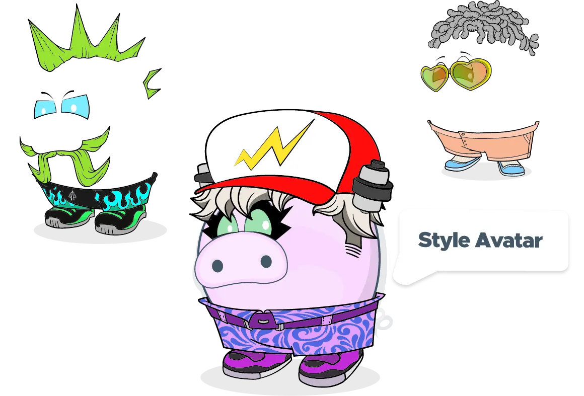 A collection of avatars