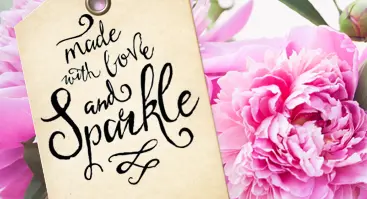 The logo for the company Made with Love & Sparkle.