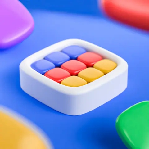 The logo for the company Pixel Sort: Color Sorting Game.