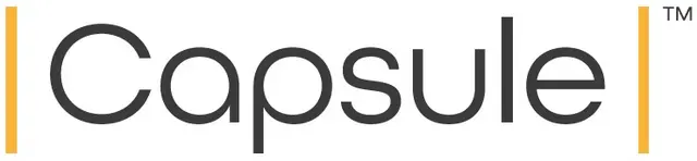 The logo for the company Capsule Clean.