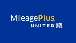 The logo for the company United Airlines MileagePlus.