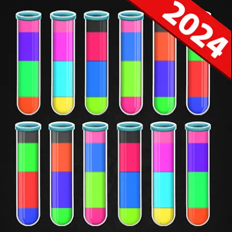 The logo for the company Color Water Sort Puzzle Games.