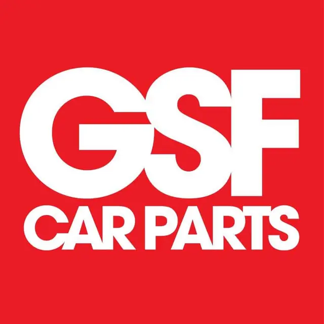 The logo for the company GSF Car Parts.