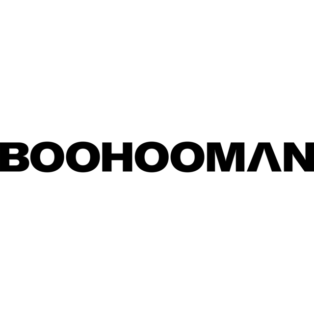 The logo for the company BoohooMAN.