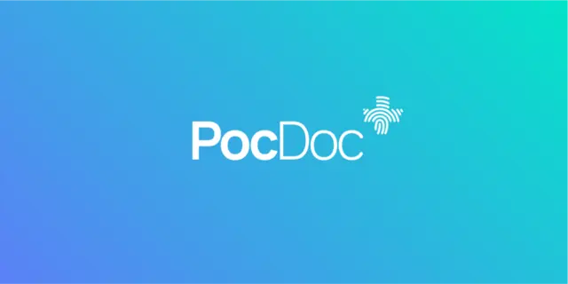 The logo for the company PocDoc.
