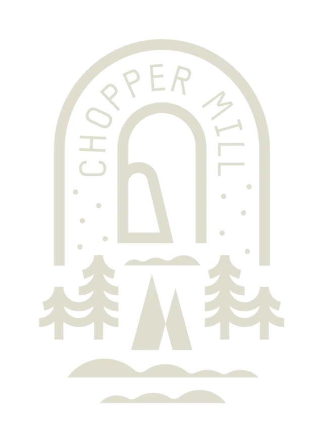 The logo for the company Chopper Mill.