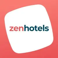 The logo for the company Zen Hotels.