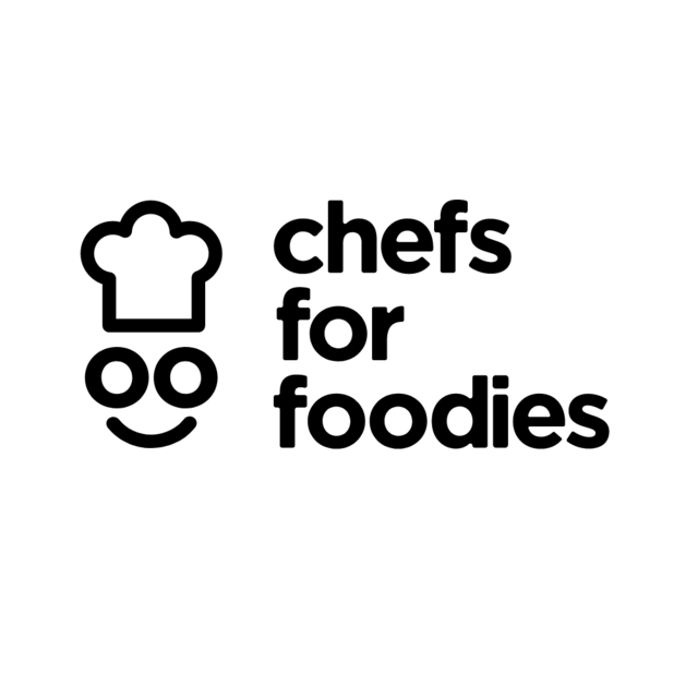 The logo for the company Chefs for Foodies.