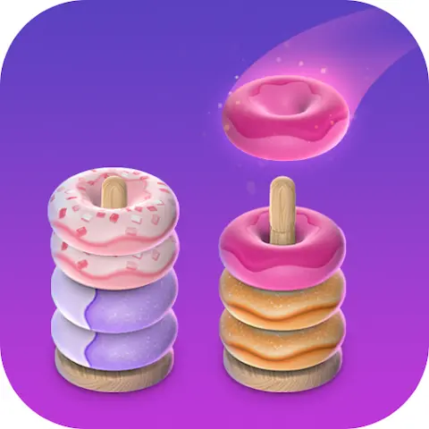 The logo for the company Hoop Stack 3D - Color Sort.