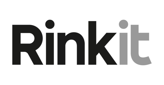 The logo for the company Rinkit.