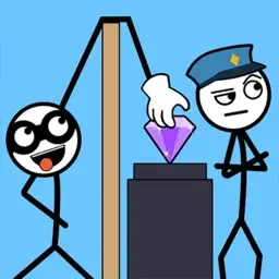 The logo for the company Thief Puzzle: to pass a level.