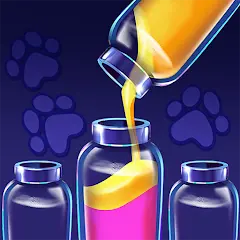 The logo for the company Color Sort Water Purrfect Puzz.