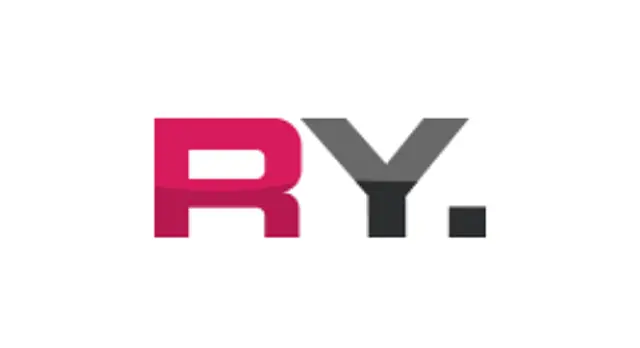 The logo for the company RY.