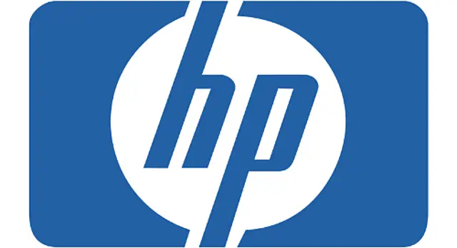 The logo for the company HP.