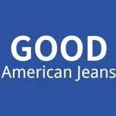 The logo for the company Good American Jeans.