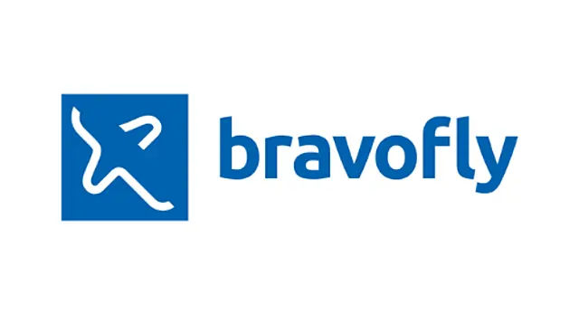 The logo for the company Bravofly.