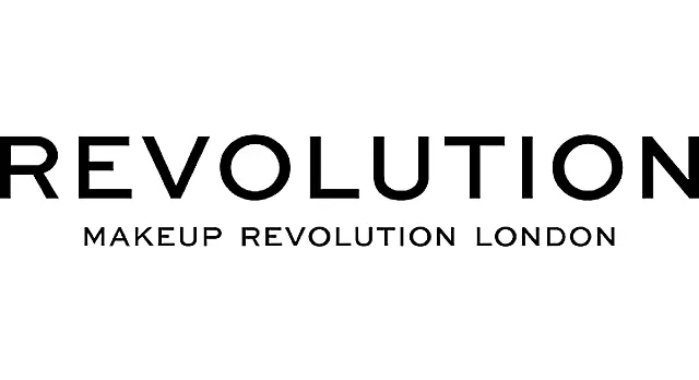 The logo for the company Revolution Beauty.