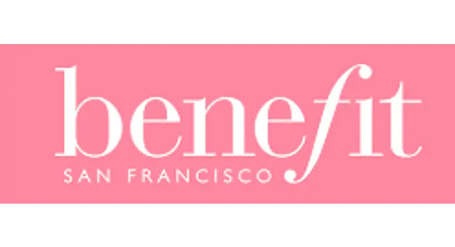 The logo for the company Benefit Cosmetics.
