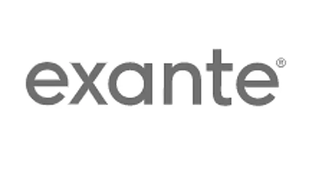 The logo for the company Exante.