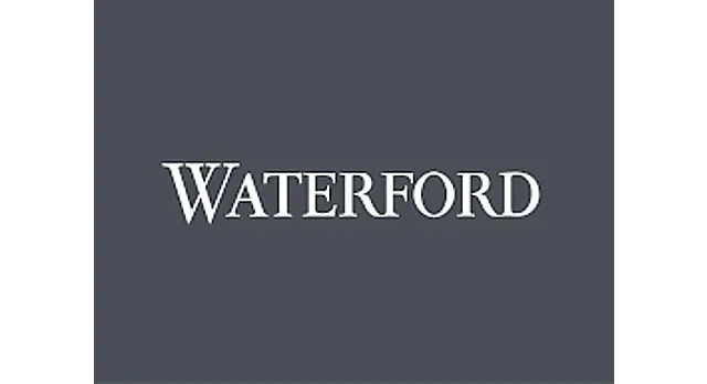 The logo for the company Waterford.