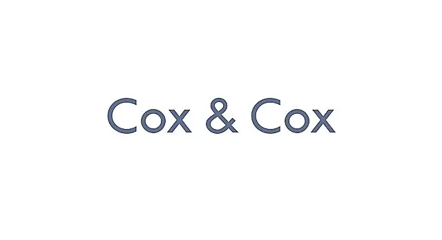 The logo for the company Cox & Cox.