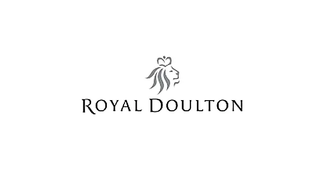 The logo for the company Royal Doulton.