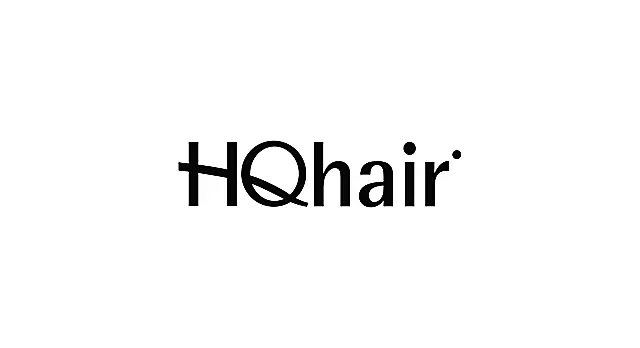 The logo for the company HQhair.