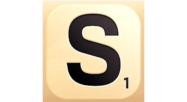 The logo for the company Scrabble GO.