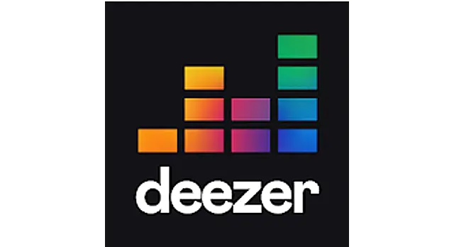 The logo for the company Deezer.