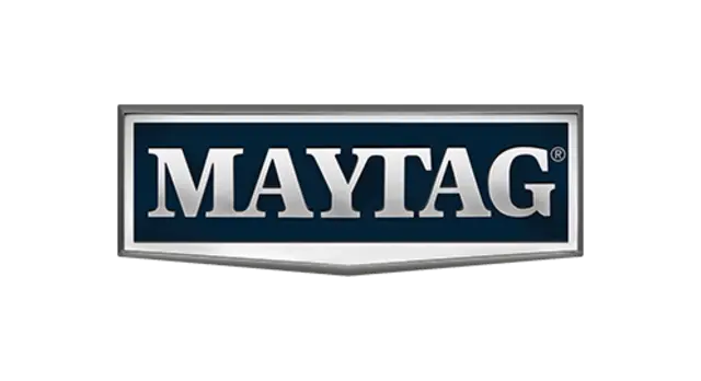 The logo for the company Maytag.