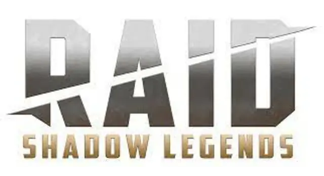 The logo for the company Raid Shadow Legends.
