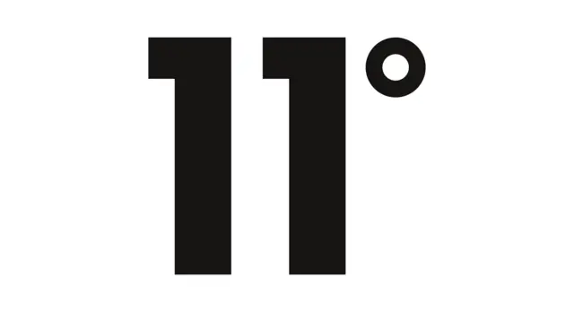 The logo for the company 11 Degrees.