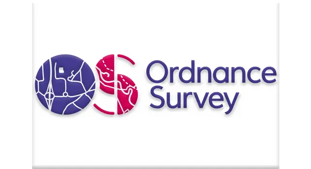 The logo for the company Ordnance Survey.