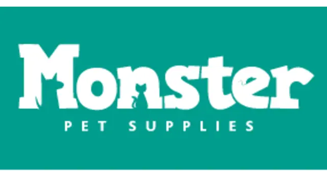 The logo for the company Monster Pet Supplies.