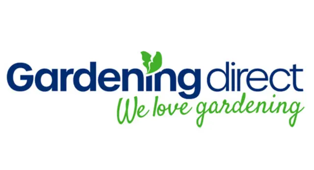 The logo for the company Gardening Direct.