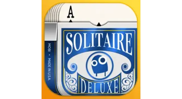 The logo for the company Solitaire Deluxe® 2: Card Game.