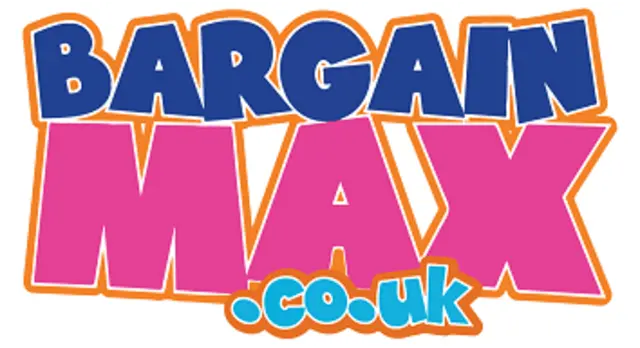 The logo for the company BargainMax.