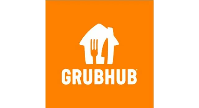 The logo for the company Grubhub.
