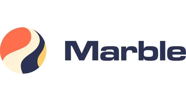 The logo for the company Marble.