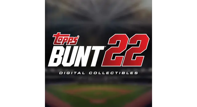 The logo for the company Topps® BUNT® MLB Card Trader.