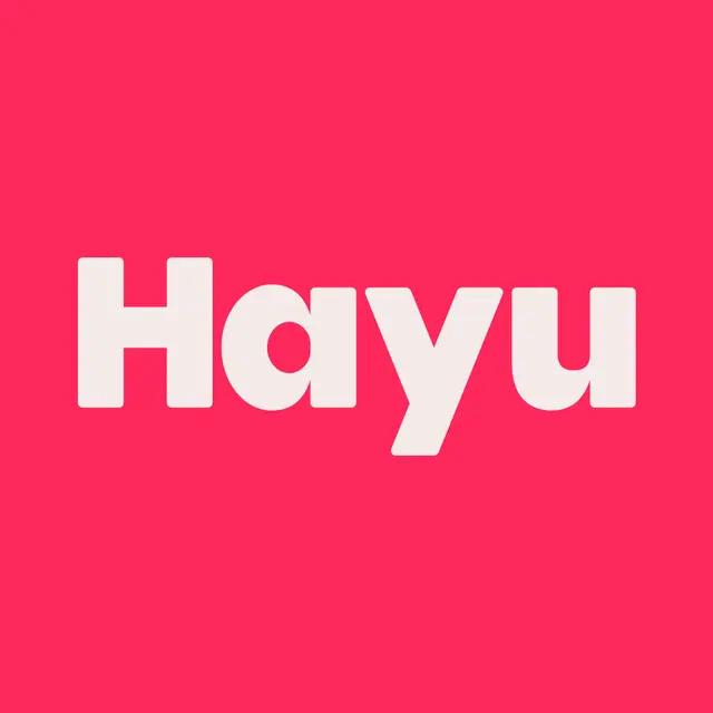 The logo for the company Hayu.
