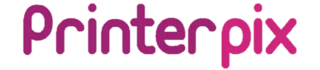 The logo for the company PrinterPix.