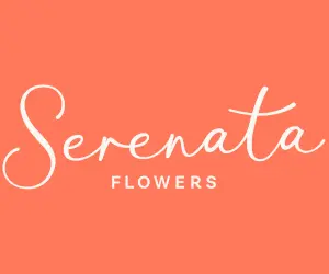 The logo for the company Serenata Flowers.