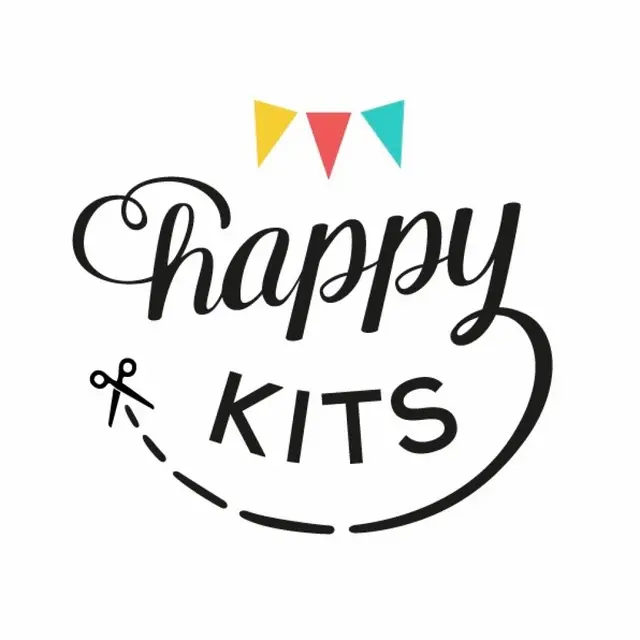 The logo for the company Happy Kits.