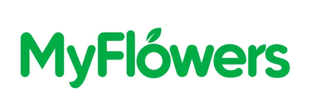 The logo for the company MyFlowers.
