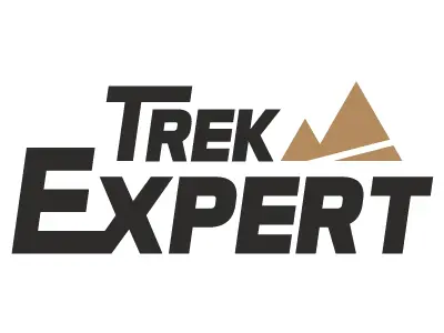 The logo for the company Trek Expert.
