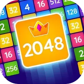 The logo for the company 2048 Blast: Merge Numbers.